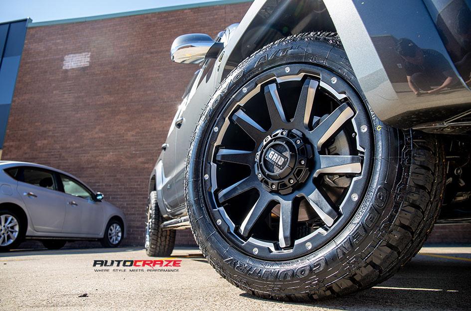 VOLKSWAGEN AMAROK GD05 MATTE BLACK MILLED ACCENTS